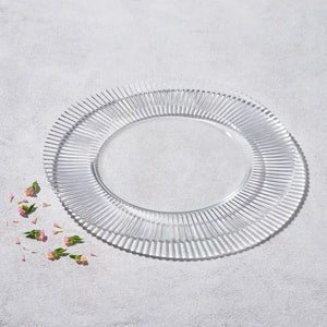 FOREST RIBBED GLASS CHARGER