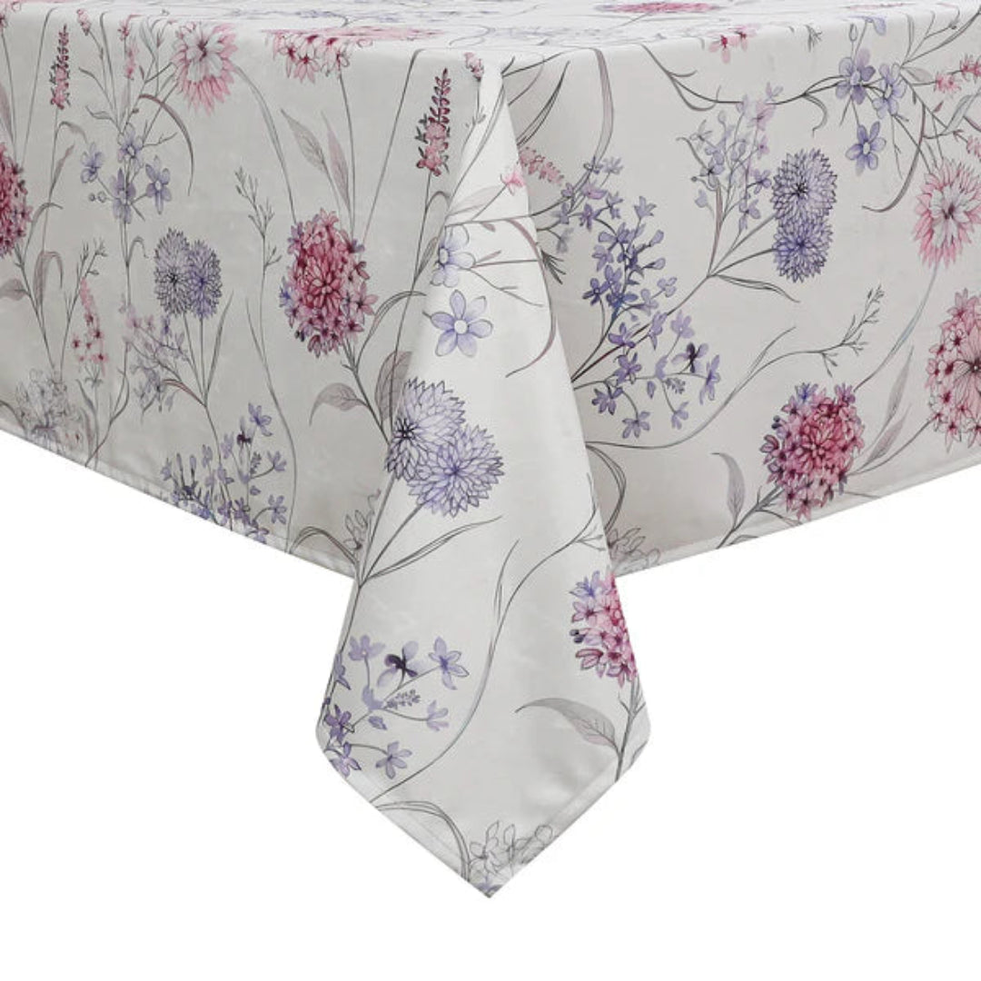 MAJESTIC GIFTWARE VELVET PRINT - PINK & PURPLE FLOWERS
