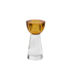 GLASS CRYSTAL CANDLESTICK