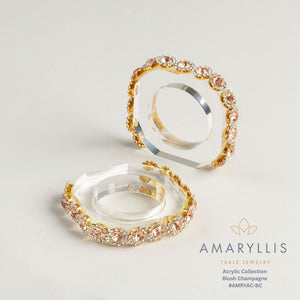 AMARYLLIS ACRYLIC NAPKIN RINGS