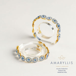 AMARYLLIS ACRYLIC NAPKIN RINGS