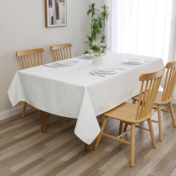 MAJESTIC TC1623 WHITE CHENILLE TABLECLOTH