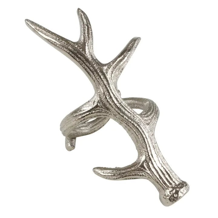 ANTLER NAPKIN RING - SILVER