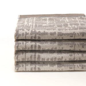 DUBAI HAND TOWEL BROWN/IVORY