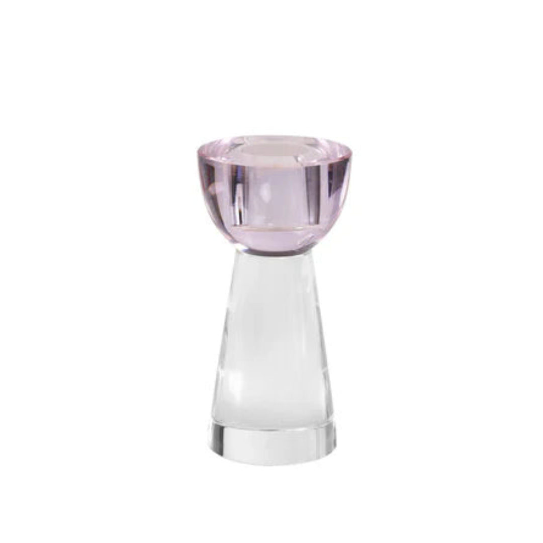 GLASS CRYSTAL CANDLESTICK