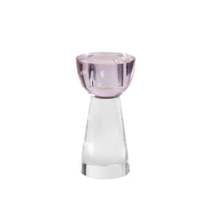 GLASS CRYSTAL CANDLESTICK