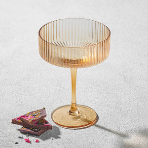 VIKKO MALIBU, RIBBED COUPE CHAMPANGE, 10 OZ 6PK