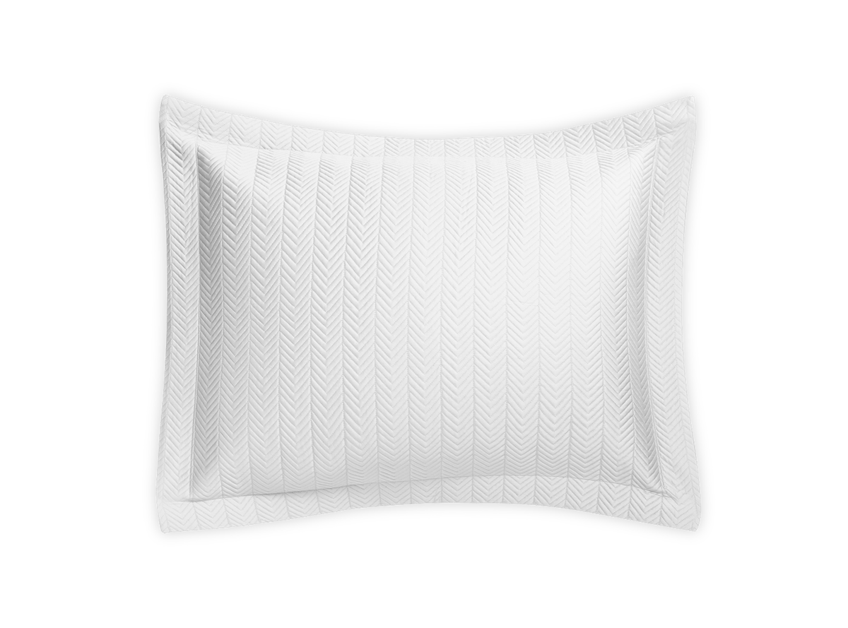 MATOUK NETTO  WHITE QUILTED BOUDOIR SHAM