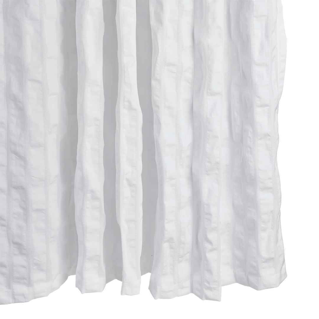 MATOUK PANAMA SHOWER CURTAIN - 72 x 72 - WHITE