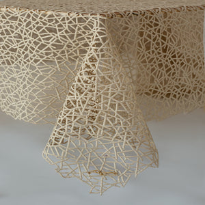EBONY BEIGE TABLECLOTH