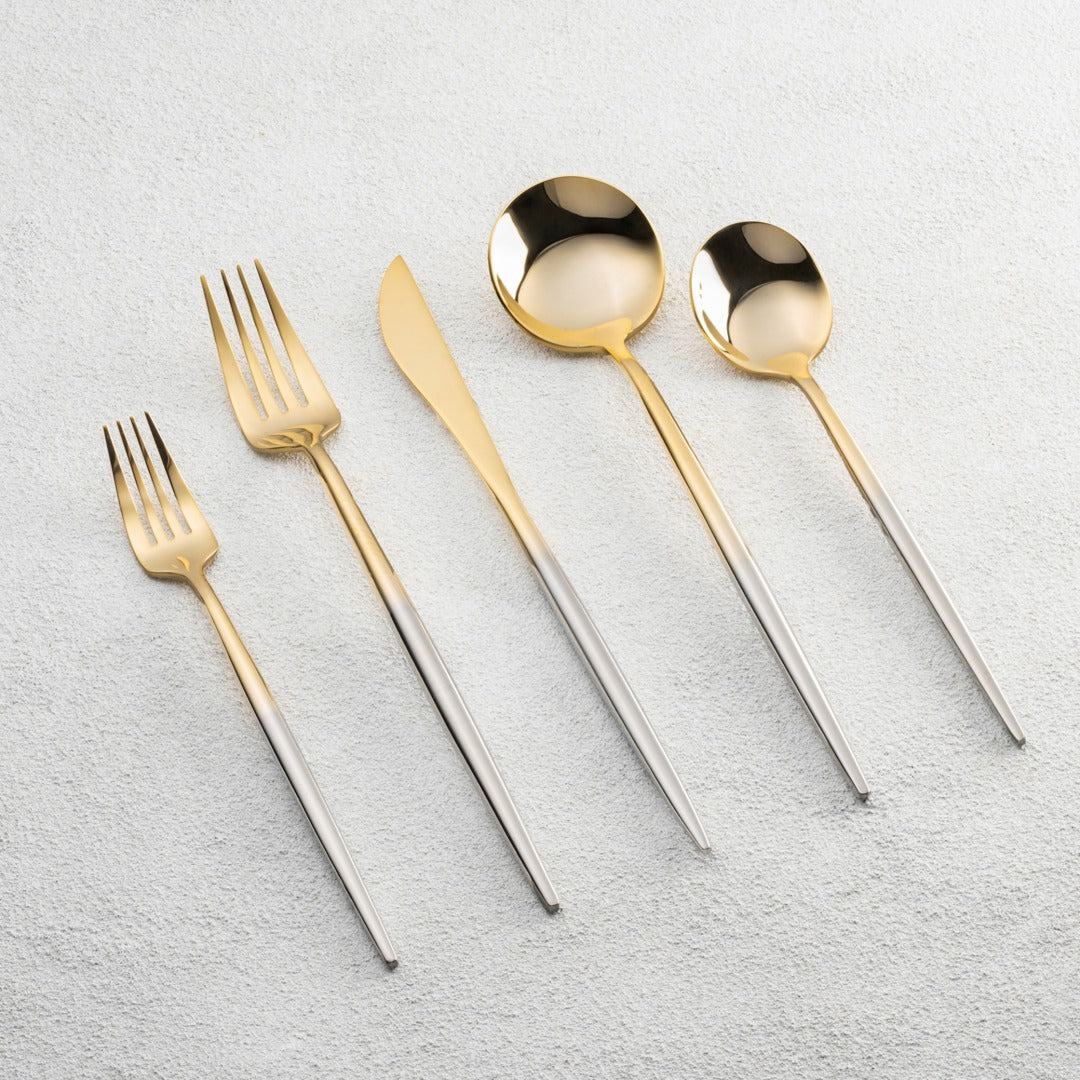 VIKKO DINE-VERA, MATTE GLD/SLVR 18/10 20 PC F/W