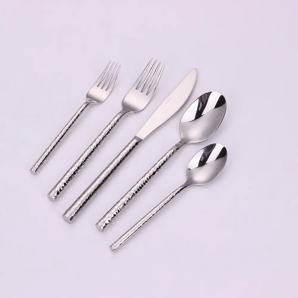 PEXO FLATWARE 20 PC SET SILVER