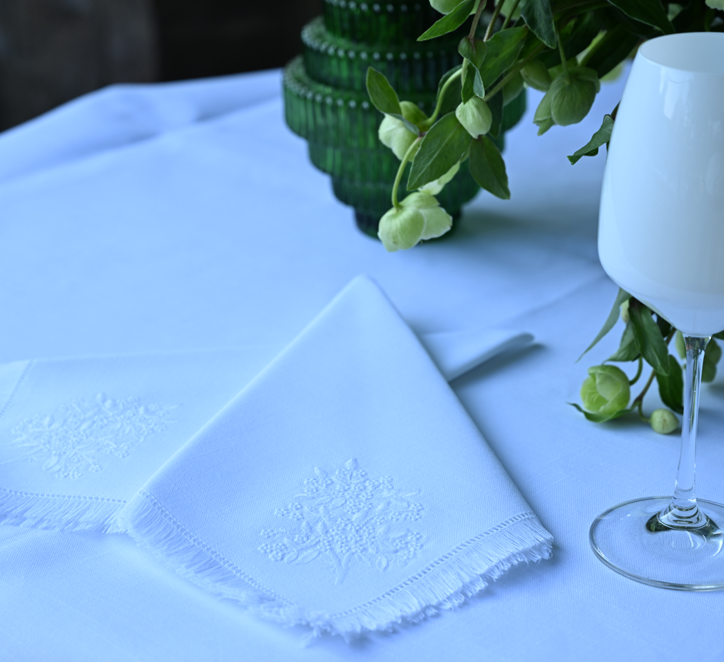 EMKAY MIMOSA WHITE | DINNER NAPKIN