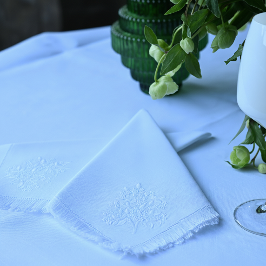 EMKAY MIMOSA WHITE | DINNER NAPKIN