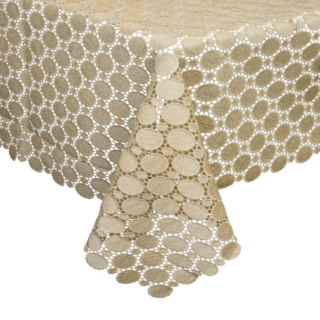 GOLD CIRCLET TABLECLOTH