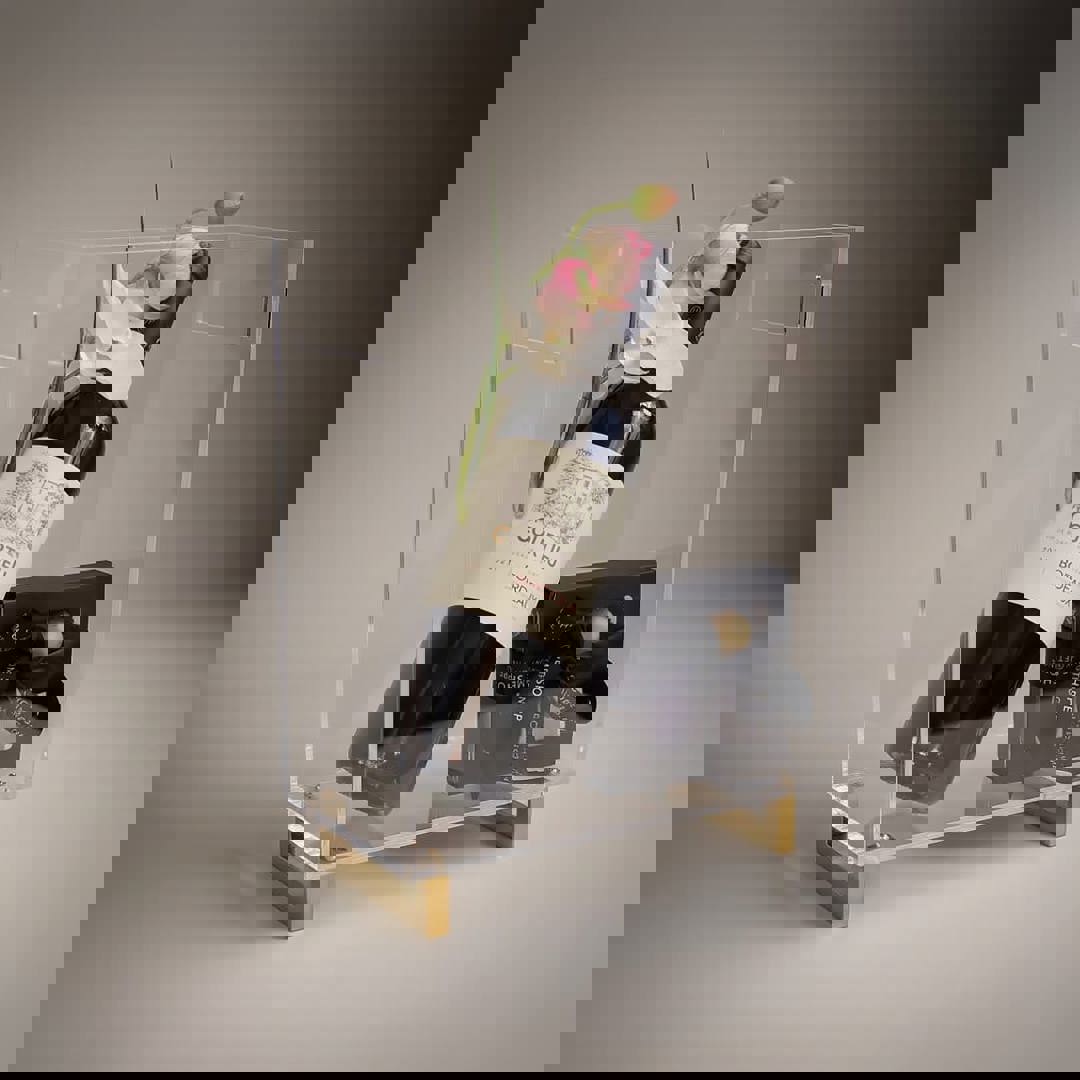 SLIM ACRYLIC MAGAZINE HOLDER