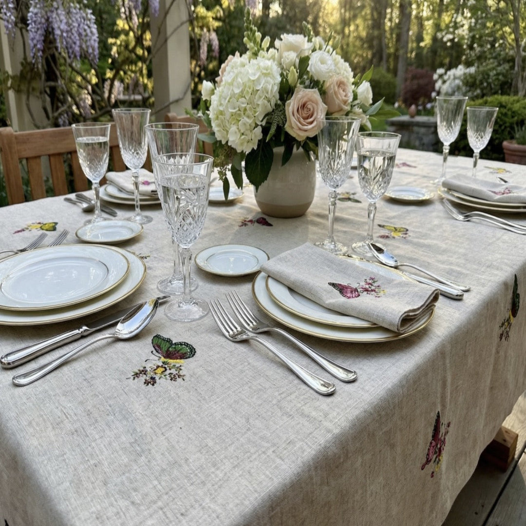 COLORFUL BUTTERFLY TABLECLOTH