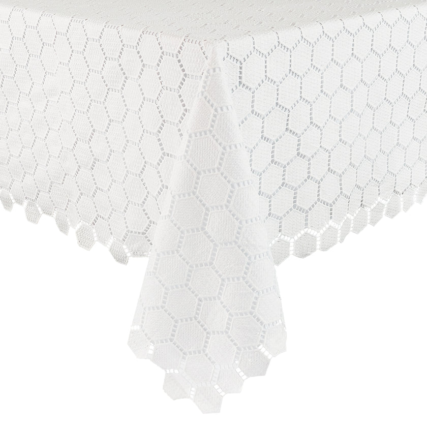 LEE AVENUE EYELET MOSAIC TABLECLOTH