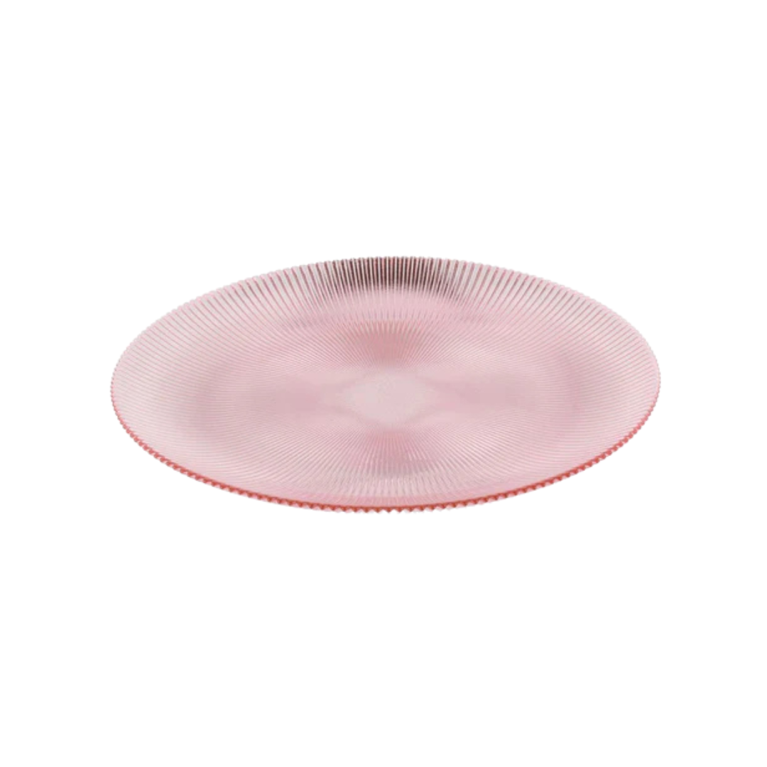 SET OF 4 RIBBED CHARGERS