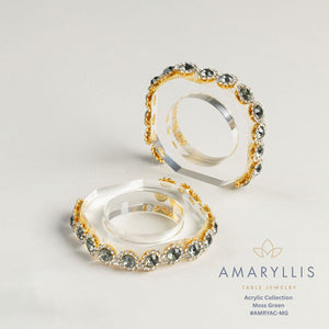 AMARYLLIS ACRYLIC NAPKIN RINGS