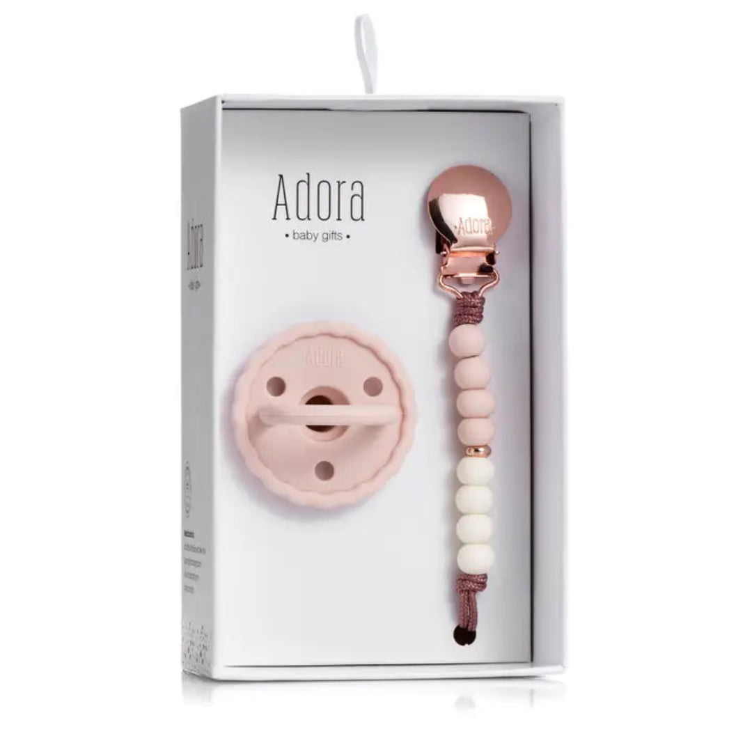 SCALLOPED PACIFIER CLIP SET