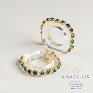 AMARYLLIS ACRYLIC NAPKIN RINGS