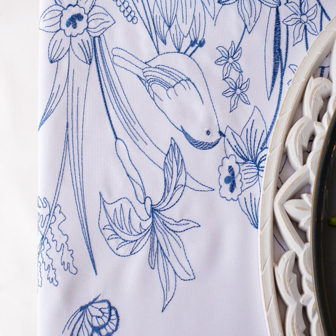 GARDEN BLUE NAPKINS 4 PCK