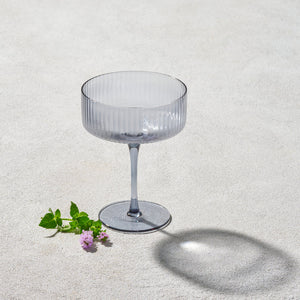 VIKKO MALIBU, RIBBED CHAMPAGNE GLASS 6 PK