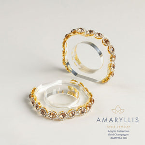 AMARYLLIS ACRYLIC NAPKIN RINGS
