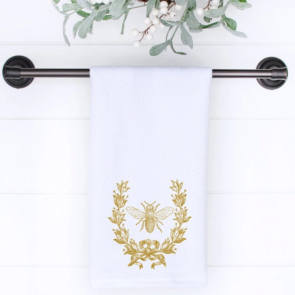 GOLD BEE & CREST TOWEL TIP