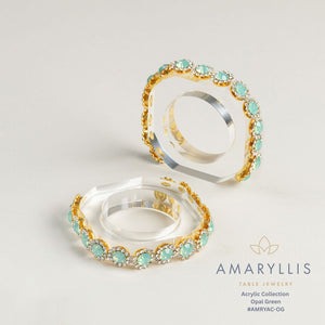 AMARYLLIS ACRYLIC NAPKIN RINGS