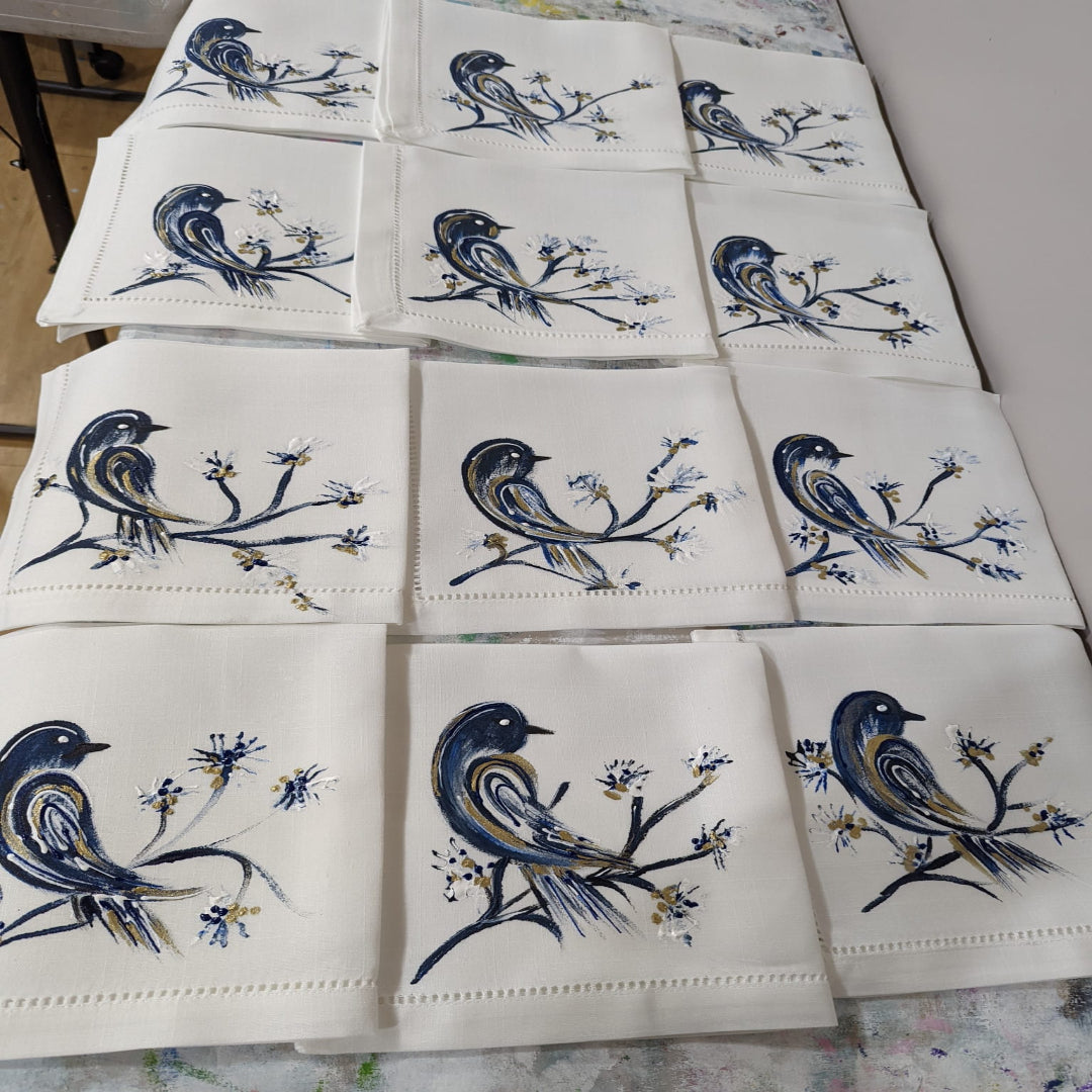 HAND PAINTED NAPKIN
