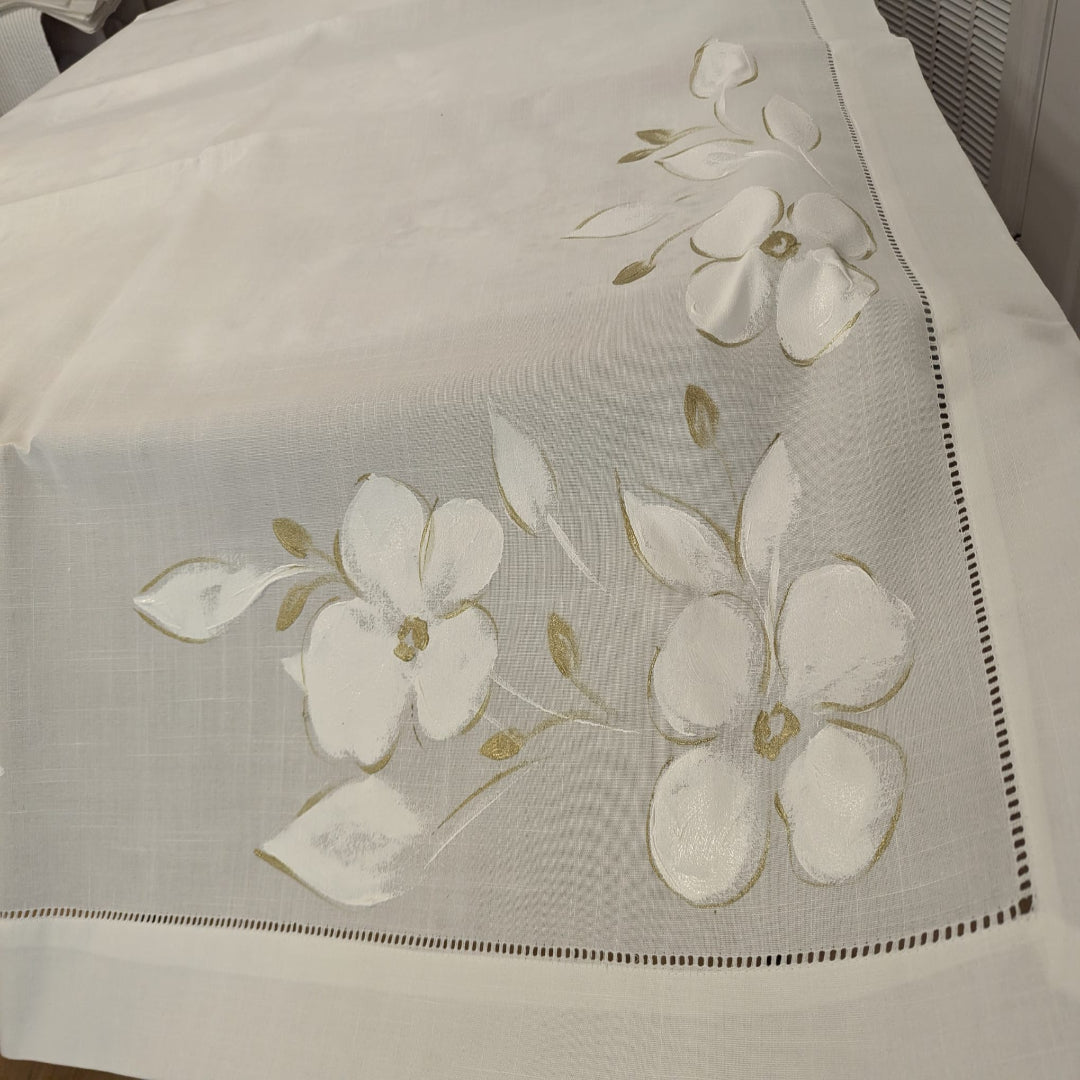 HAND PAINTED TABLECLOTH