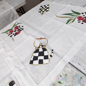HAND PAINTED TABLECLOTH