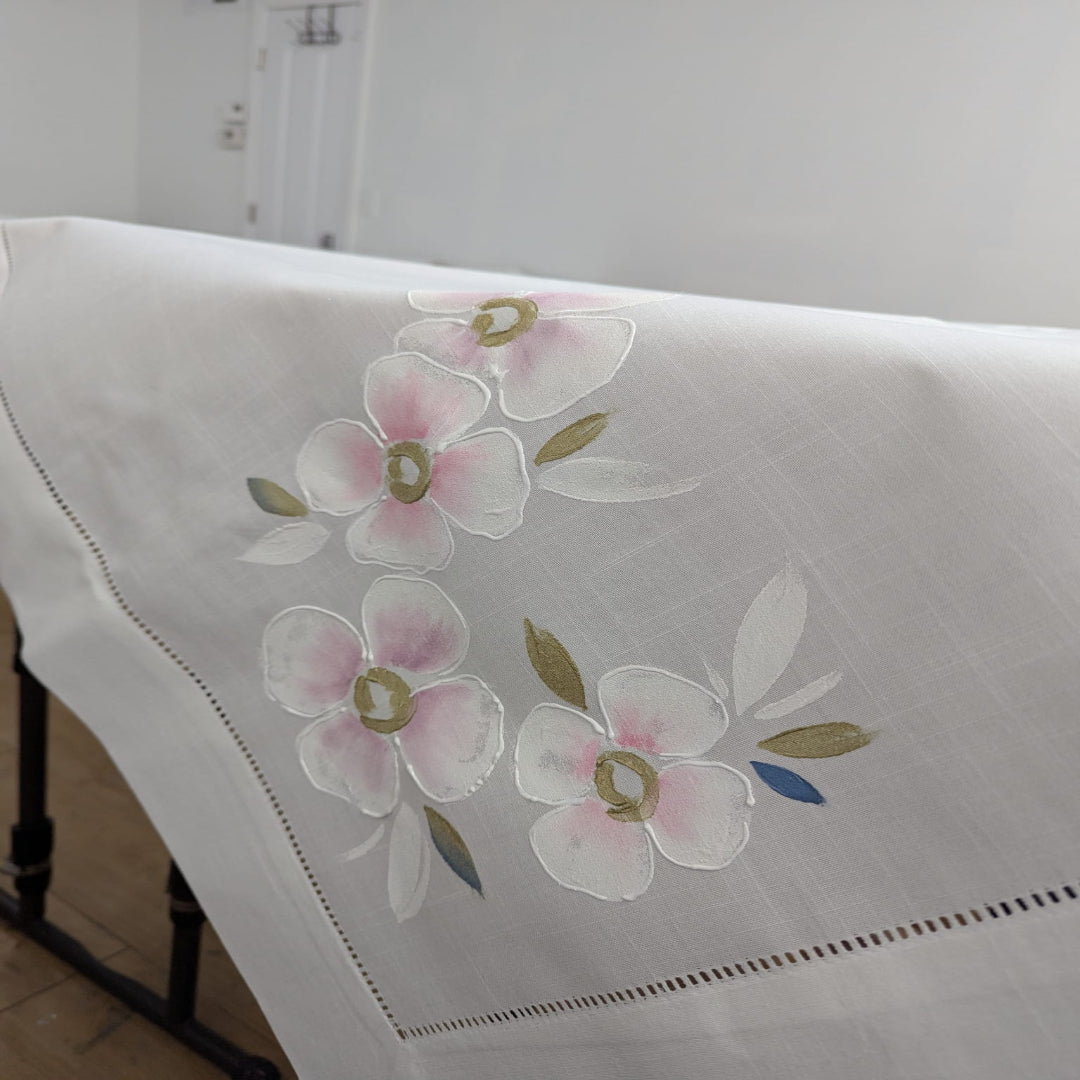 HAND PAINTED TABLECLOTH