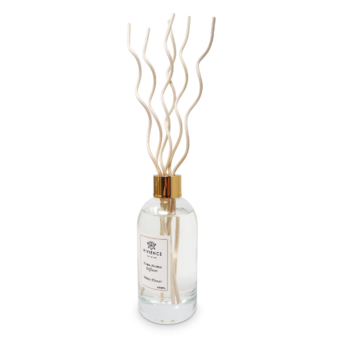 CLEAR REED DIFFUSER - WHITE FLOWER SCENT